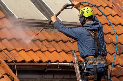 Démoussage et hydrofuge de toiture à Rosel